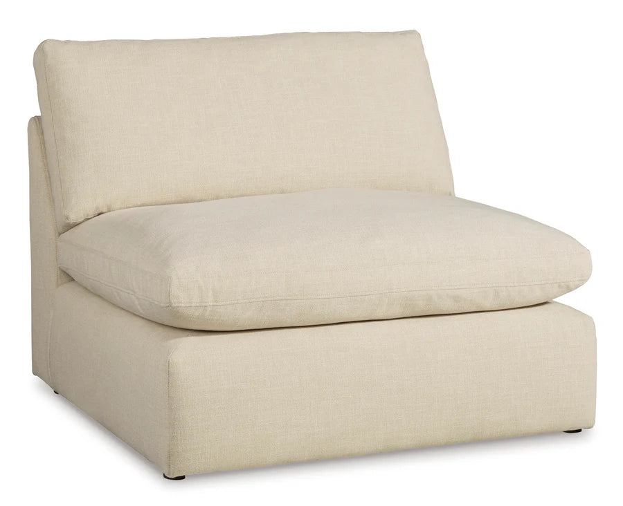 Seccional Elyza Linen LAF de 10 piezas con chaise longue