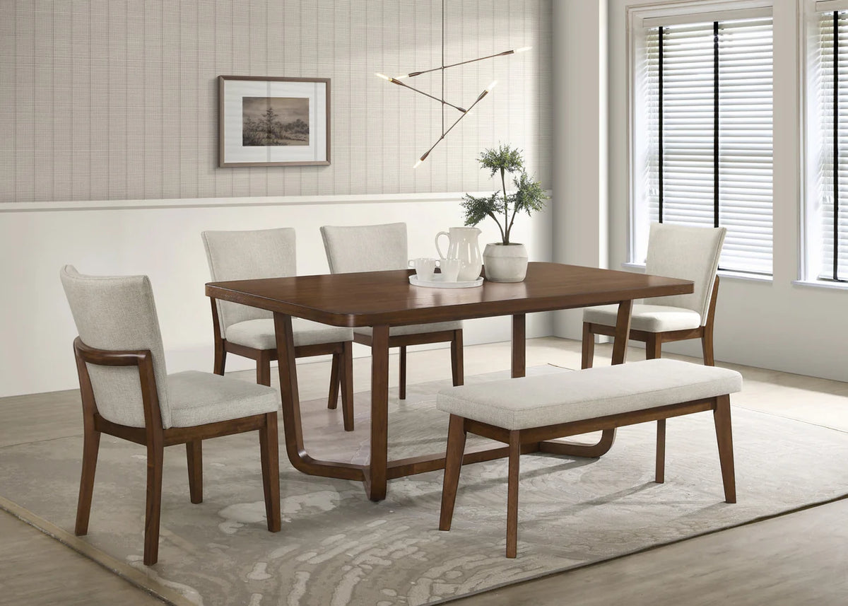 Juego de comedor Dary negro/marrón de altura de mostrador