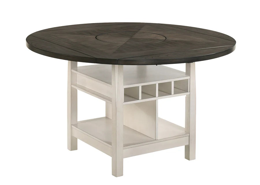 Juego de comedor alto de mostrador Conner Chalk/Gris
