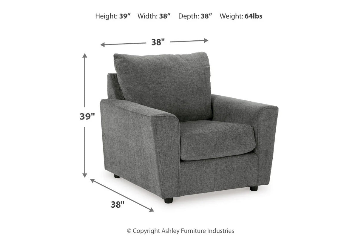 Stairatt Charcoal Living Room Set