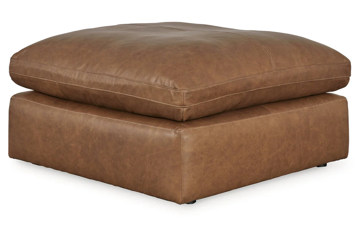 Emilia Caramel Sectional 5-Pieces with Ottoman