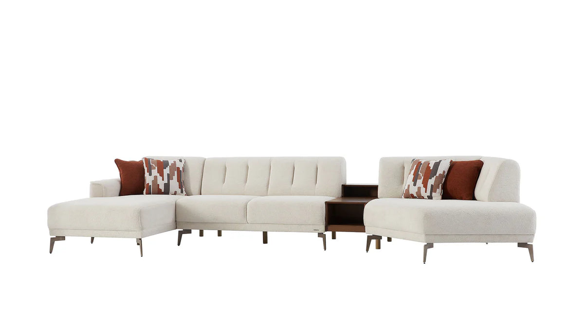 Atlanta Pearl 4-Piece Ivory Modular Sectional