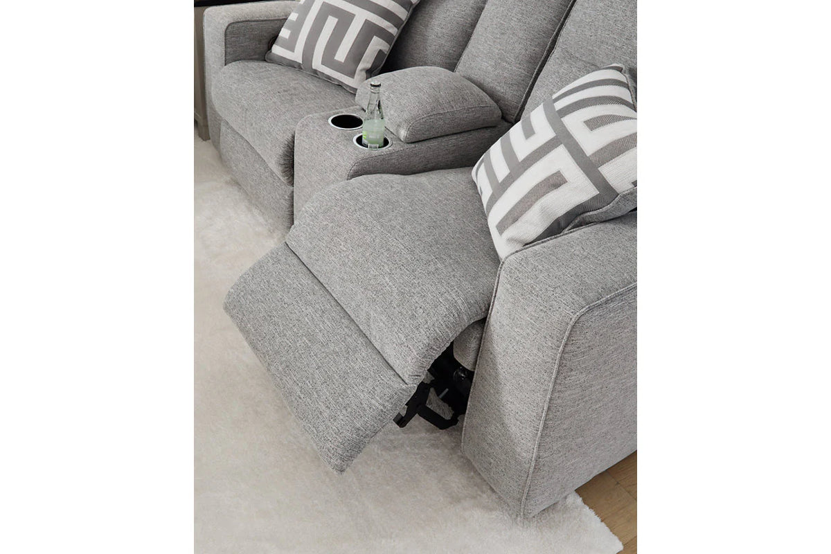 Biscoe Pewter 3-Pieces Power Reclining Living Room Set
