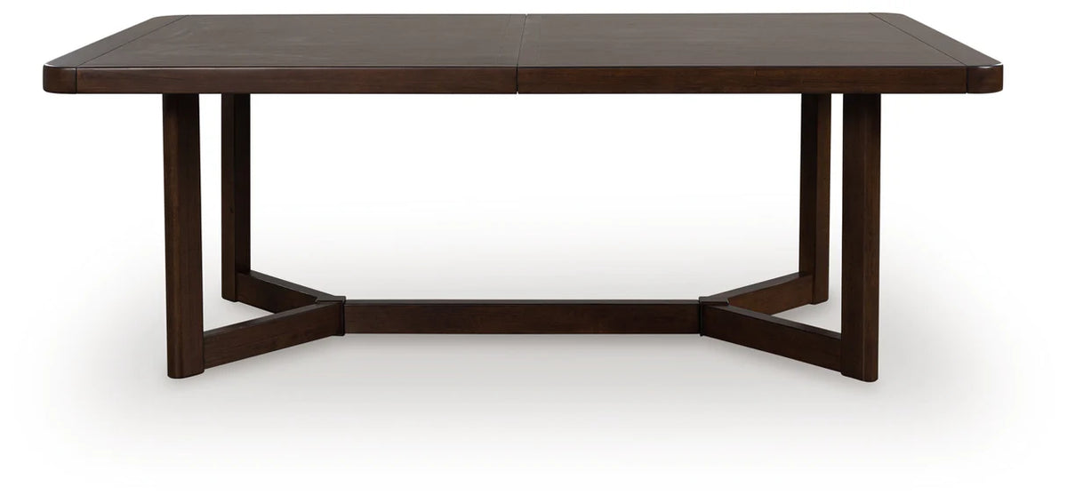 Dilenno Dark Brown Extendable Dining Room Set