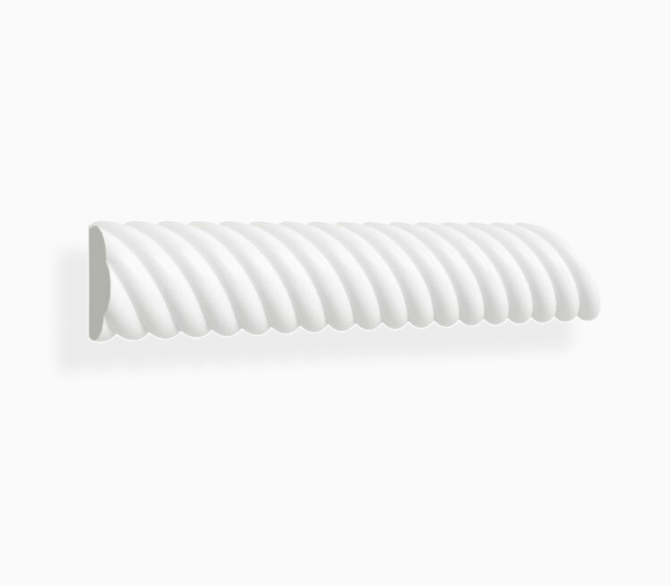 Moldura de cuerda Shaker blanca