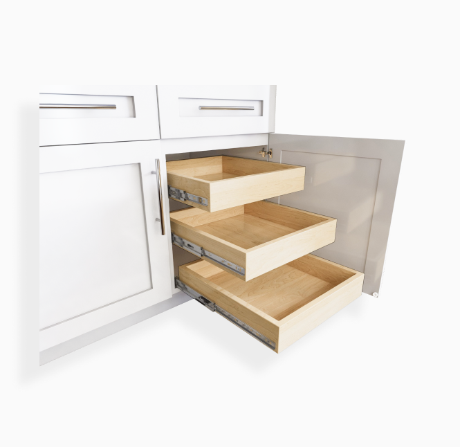 Gray Shaker Roll Out Tray