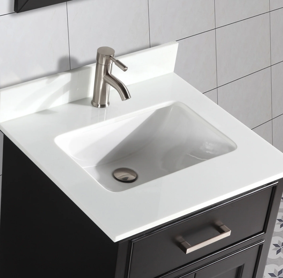 Conjunto de tocador de baño con lavabo individual Genoa de 30"