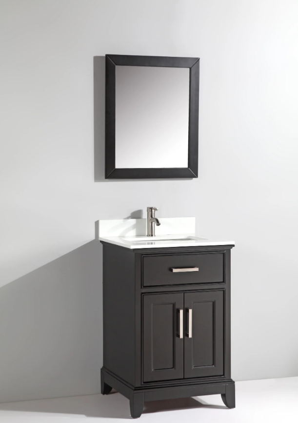 Conjunto de tocador de baño con lavabo individual Genoa de 30"