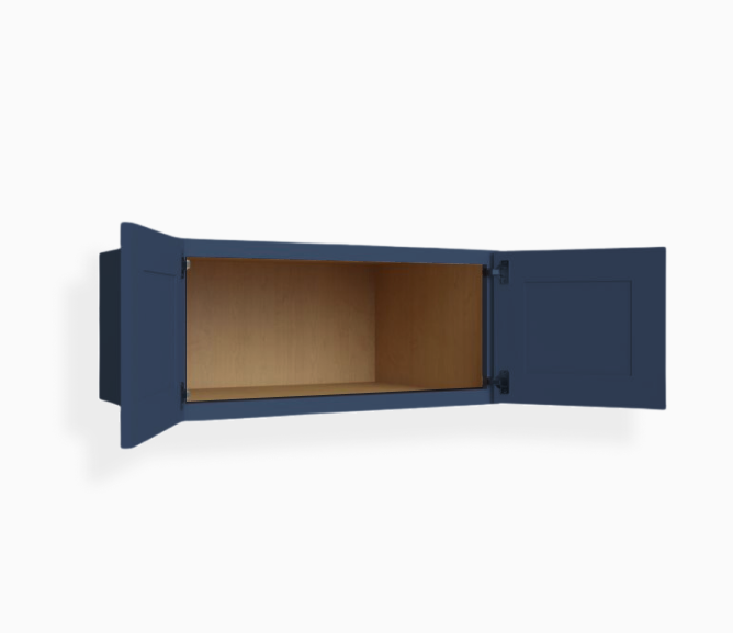 Navy Blue Shaker 36″ W Refrigerator Wall Cabinet