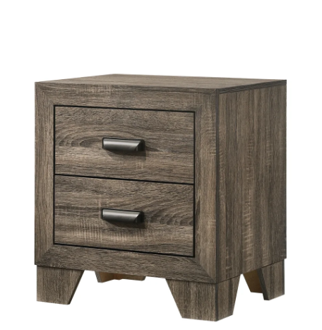 Mesita de noche Millie color gris parduzco