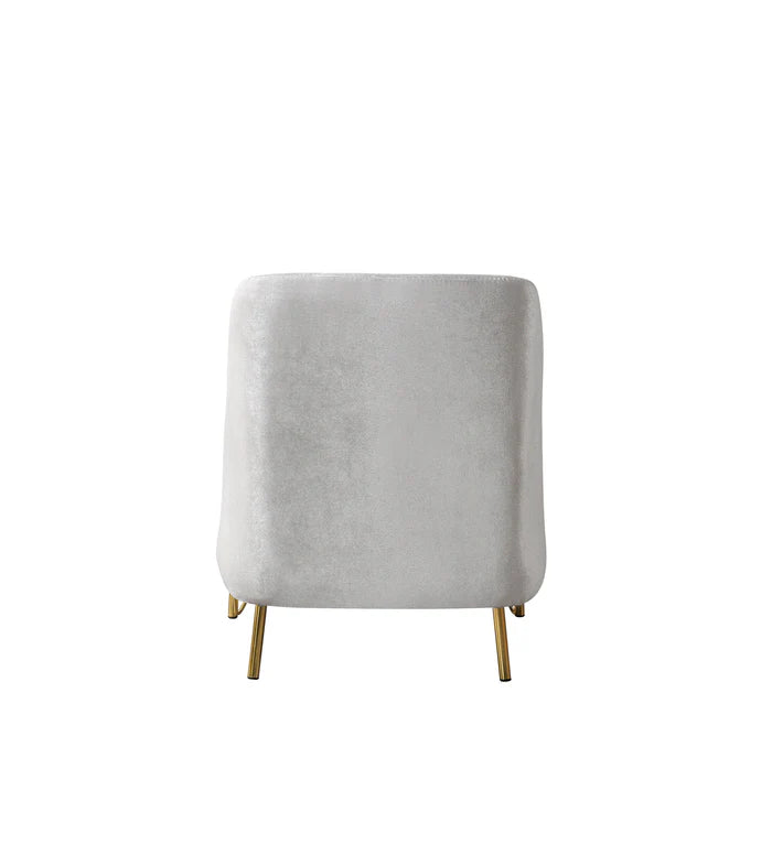 Fabiana Ivory Velvet Chair