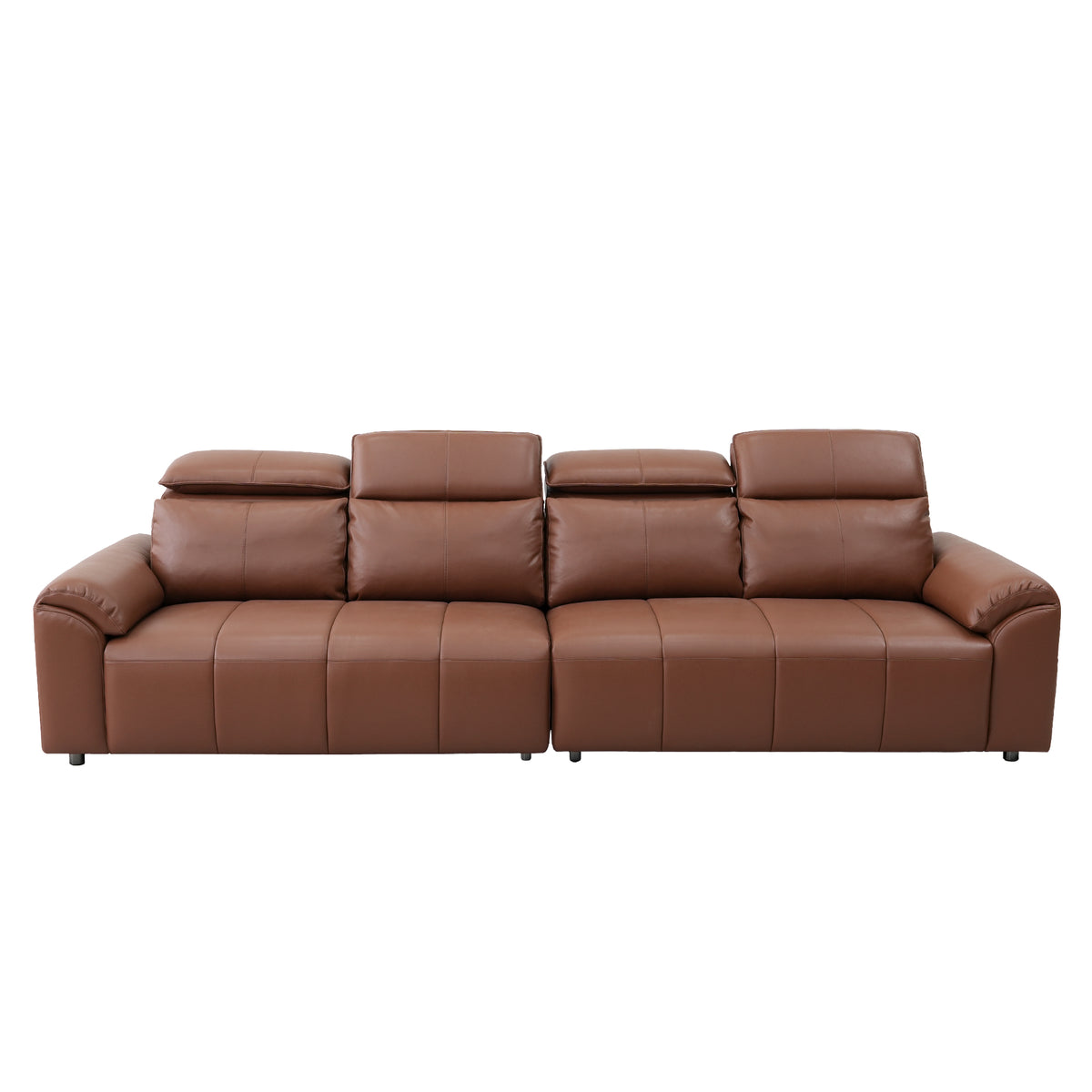 Modern 4-Seater Leather Look Sofa