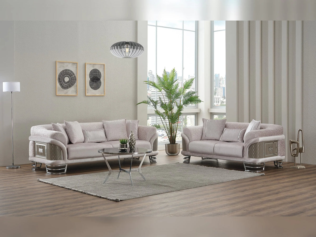 Juego de sala de estar moderno Versace de 3 piezas