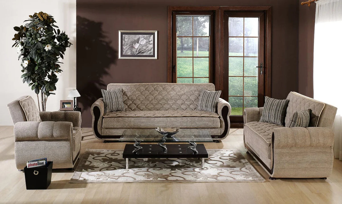 Argos Zilkade Light Brown Sleeper Sofa