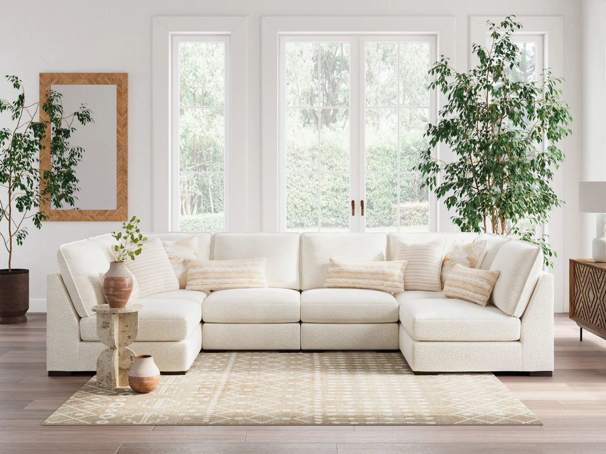 Donelson Creek Vanilla 6-Piece Modular Sectional