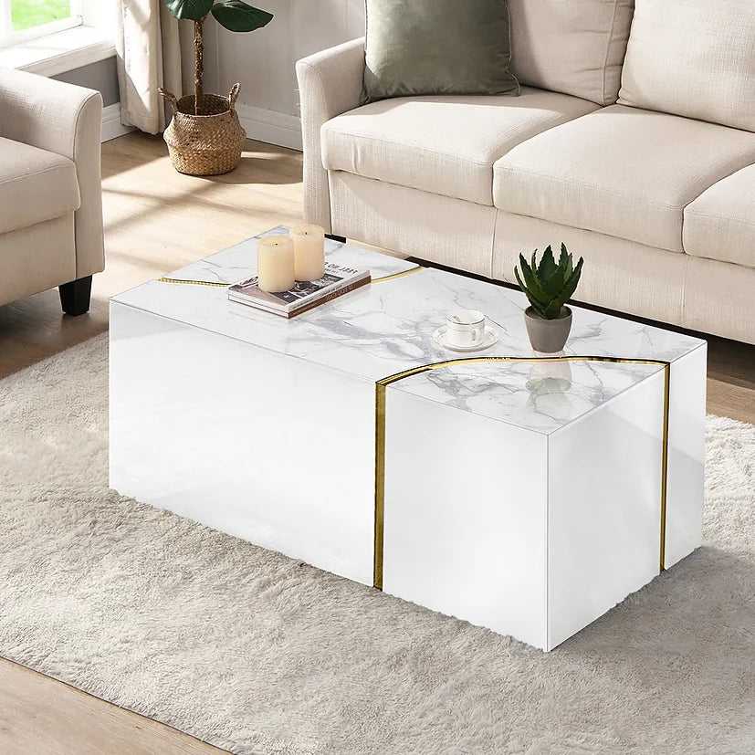 Mesa de centro de piedra