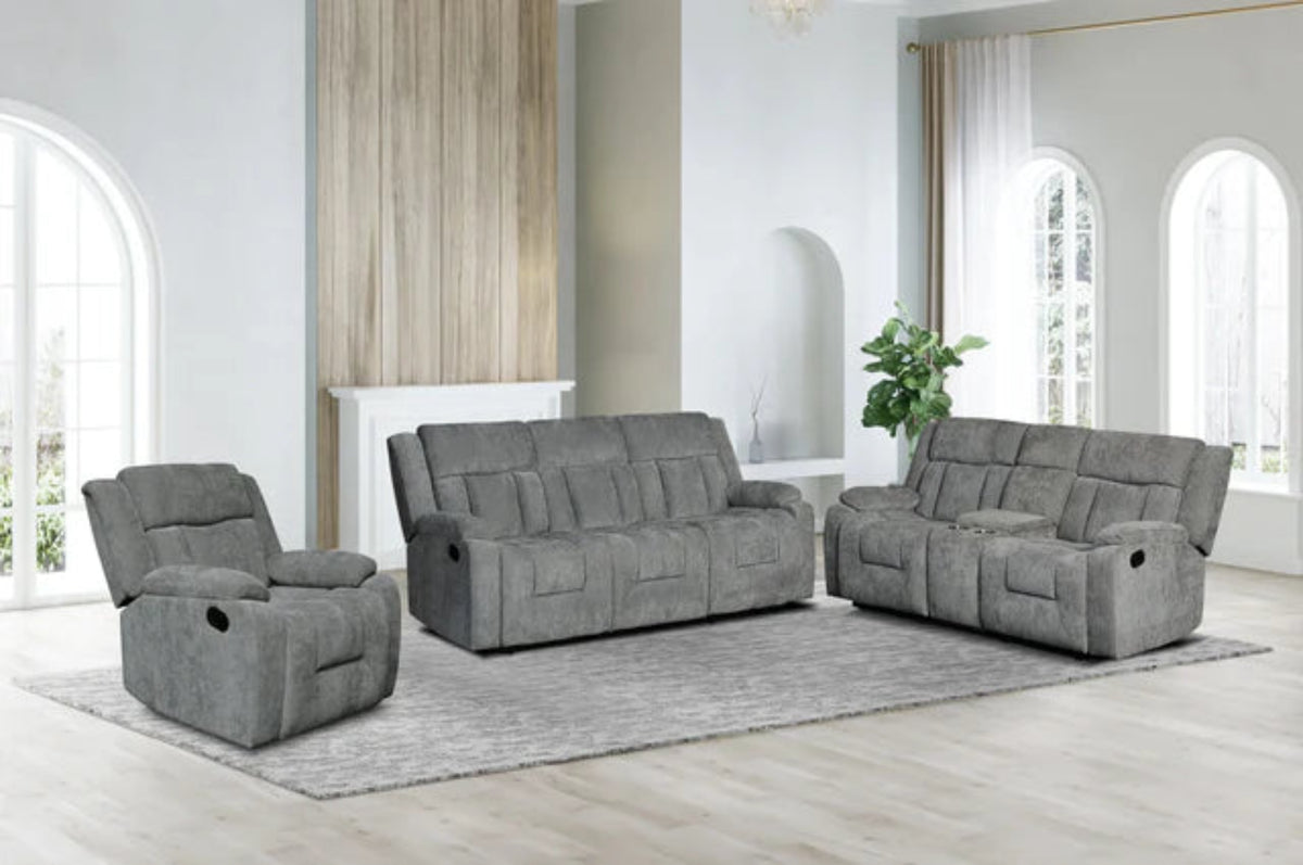 Farrah Gray 3-Pieces Reclining Living Room Set