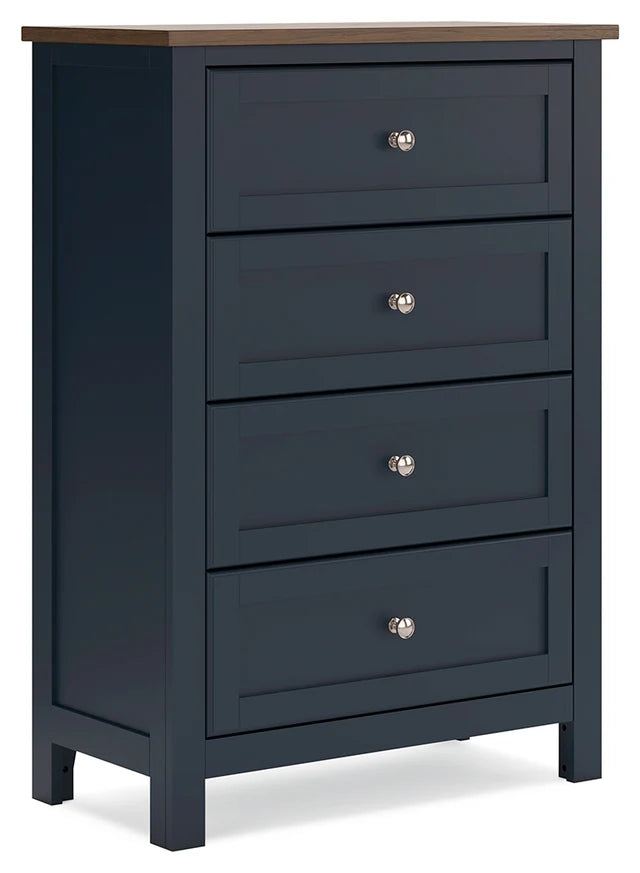 Landocken Brown/Blue Youth Panel Bedroom Set