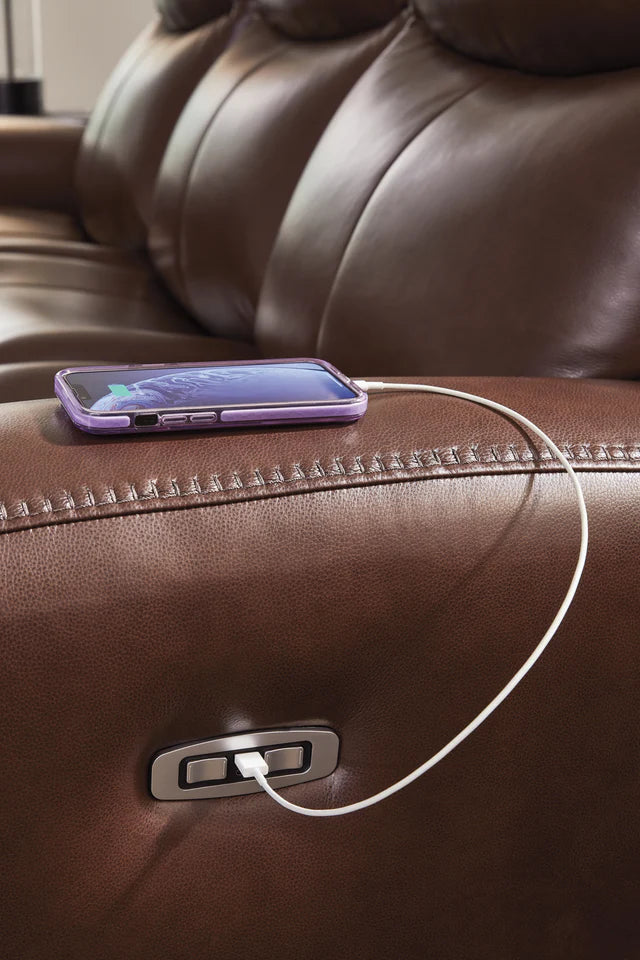Next Move Mahogany Power Reclining Sofa