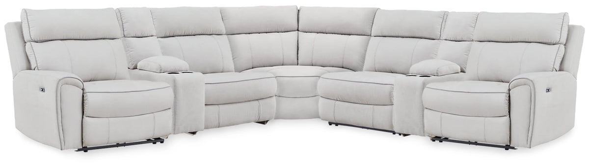 Juego de sala reclinable eléctrico Social Pointe