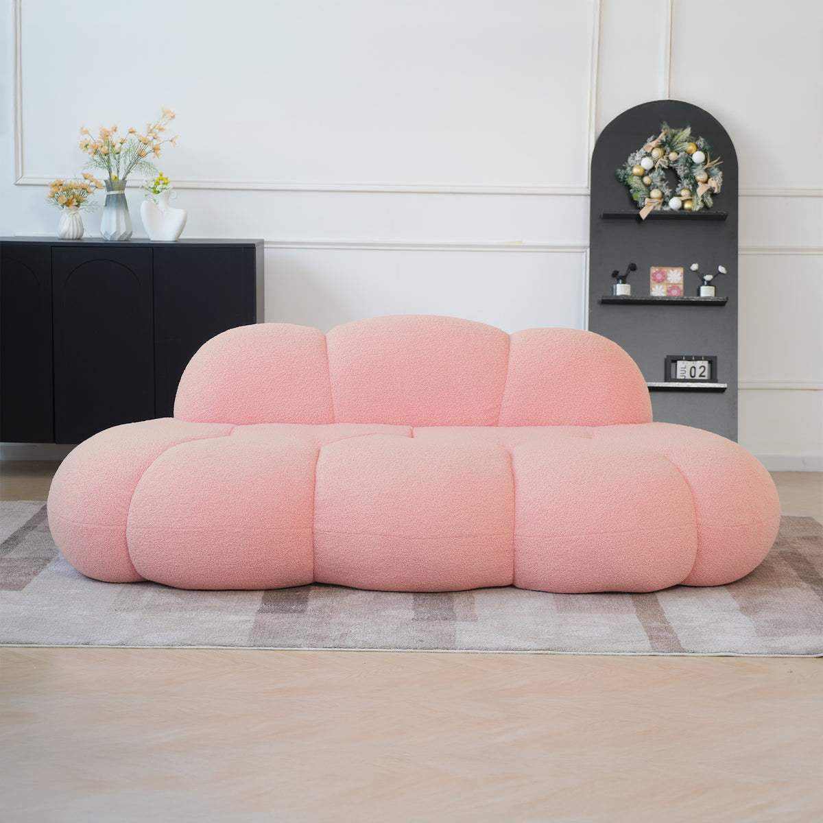 Cloud-Shaped Teddy Fleece Sofa