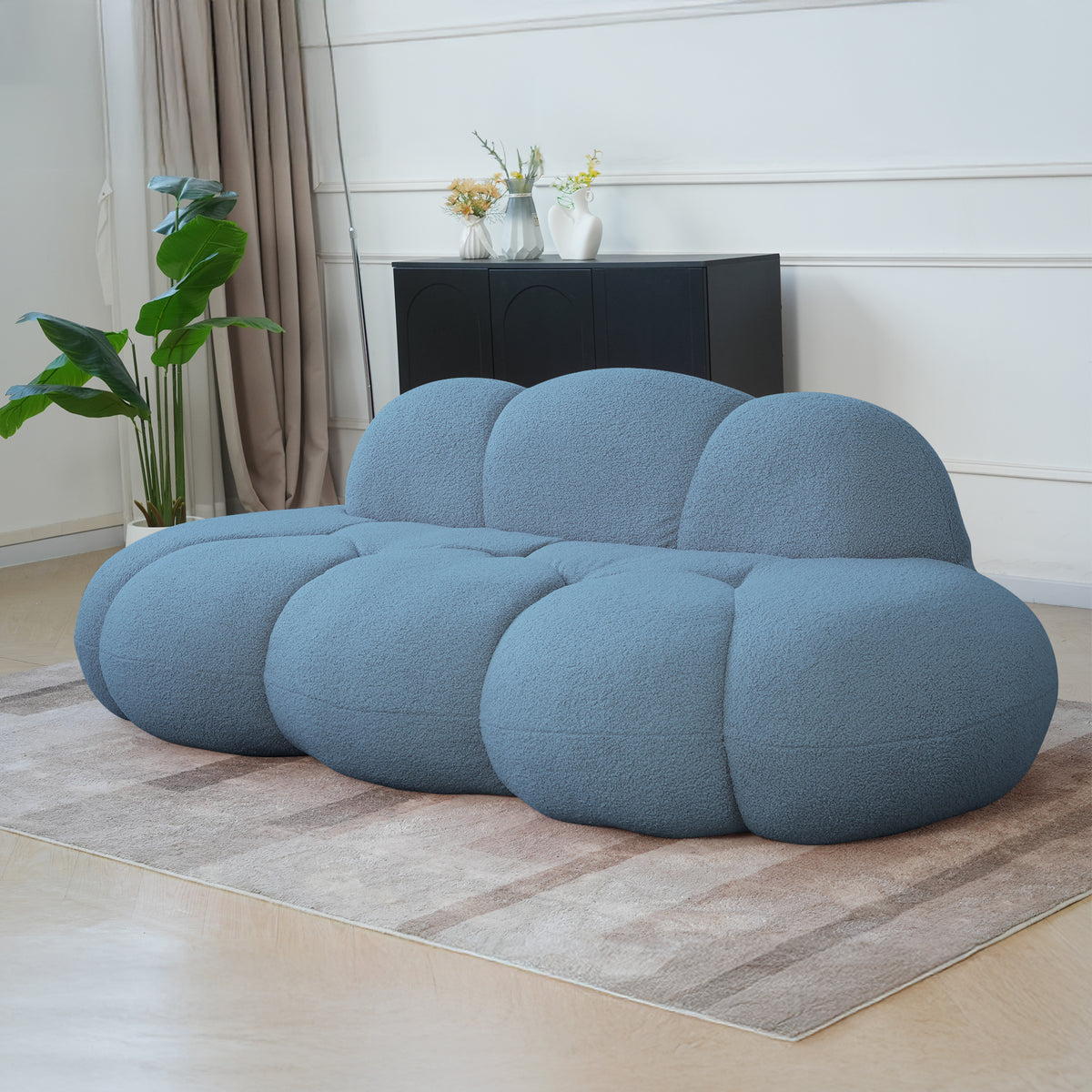 Cloud-Shaped Teddy Fleece Sofa