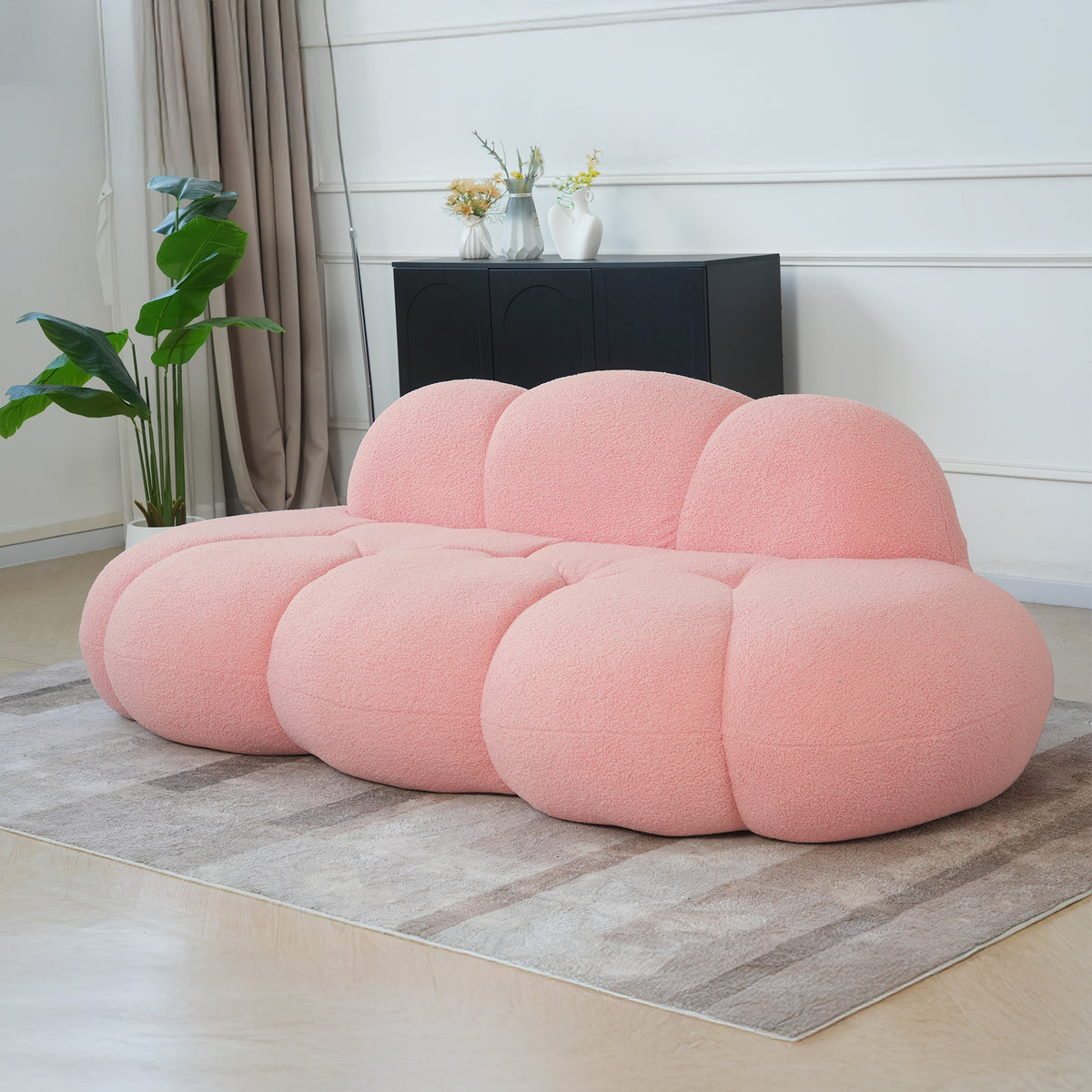 Cloud-Shaped Teddy Fleece Sofa