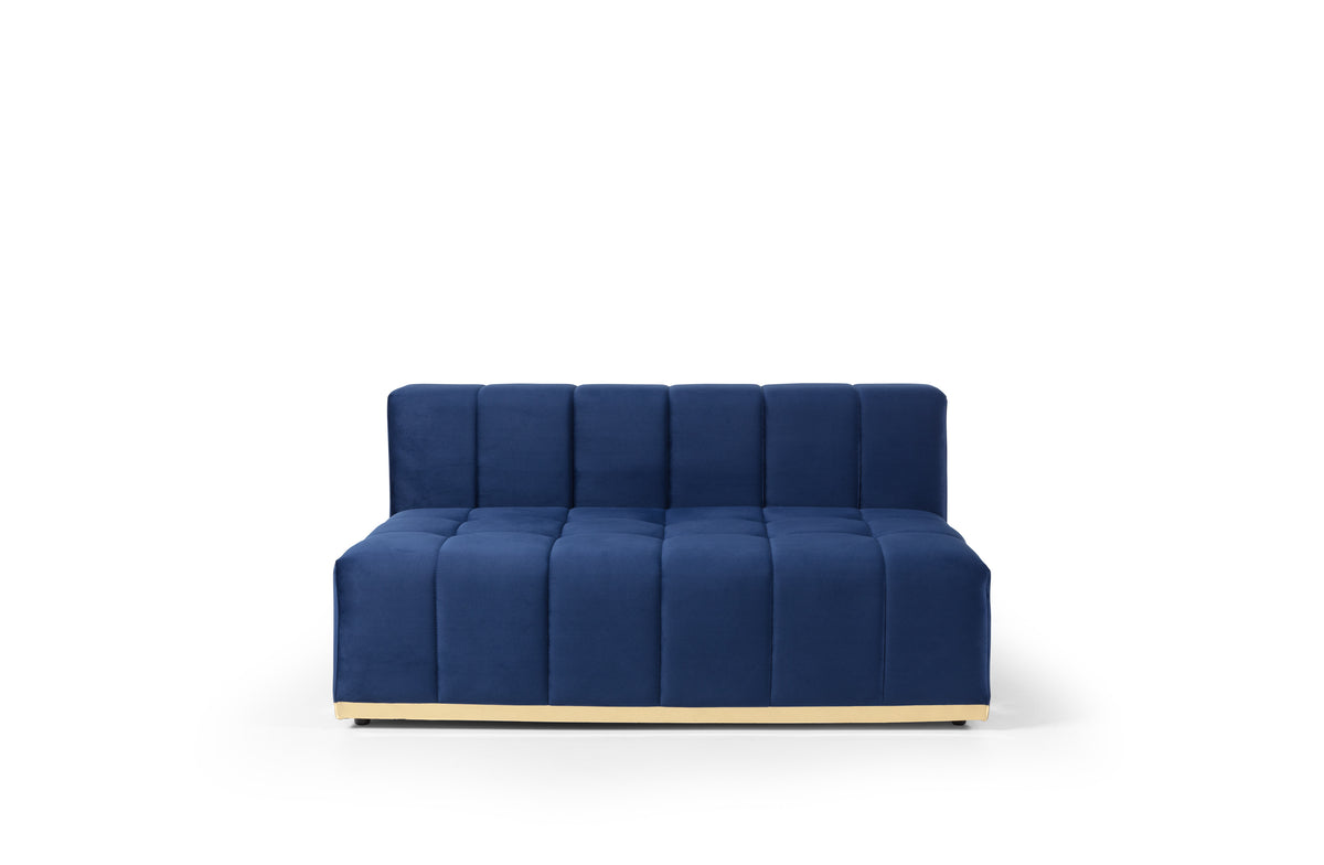 Elisha 140-Inch Velvet Double Chaise Sectional