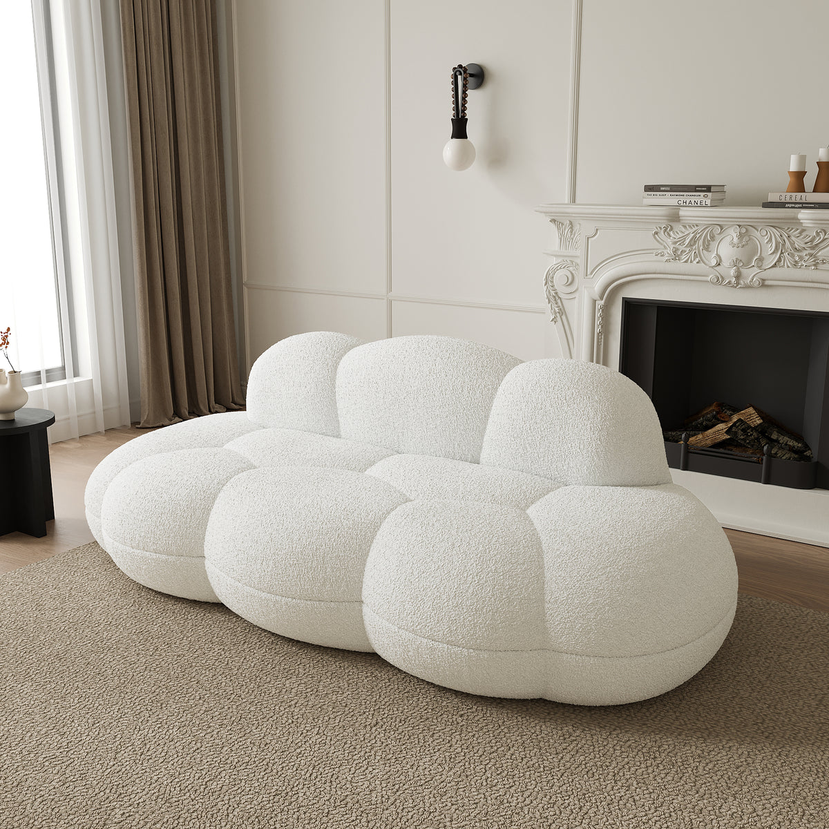Cloud-Shaped Teddy Fleece Sofa