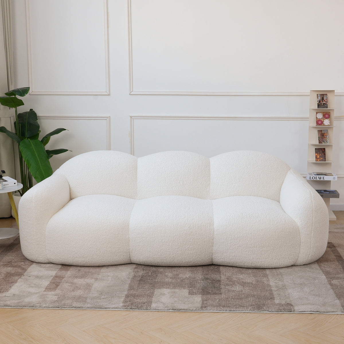 Cloud Teddy Sofa, White, Pink, Blue or Black