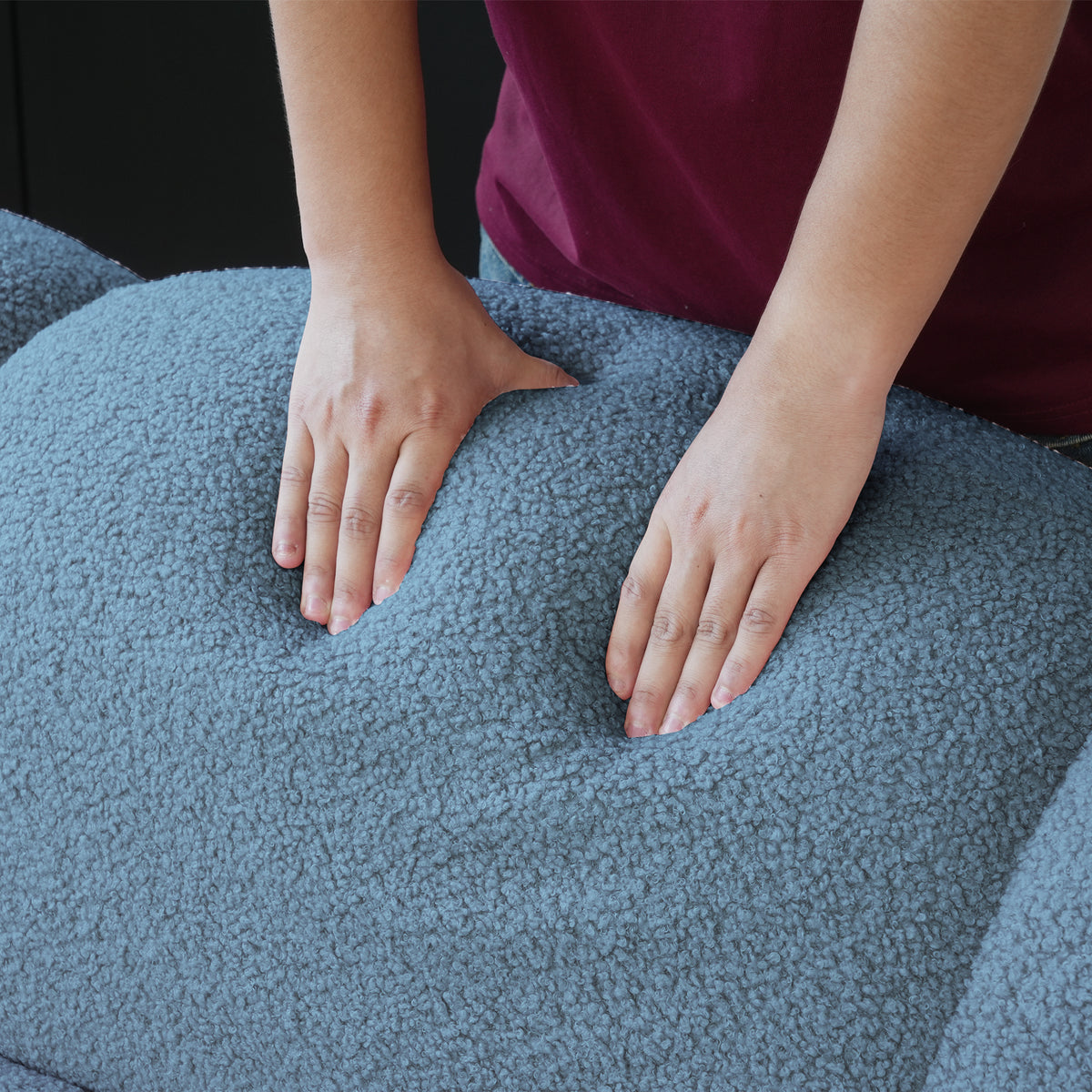 Cloud-Shaped Teddy Fleece Sofa