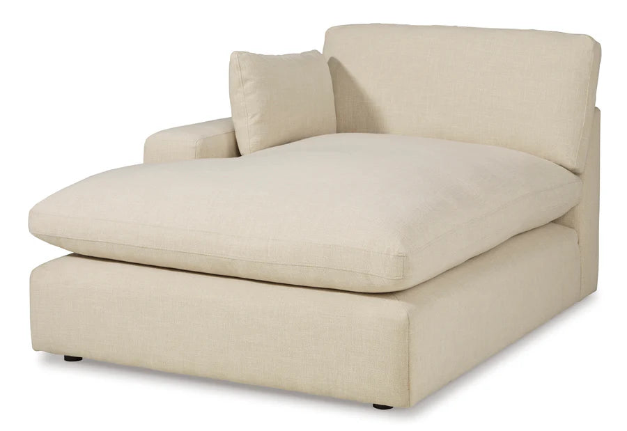Seccional Elyza Linen LAF de 10 piezas con chaise longue