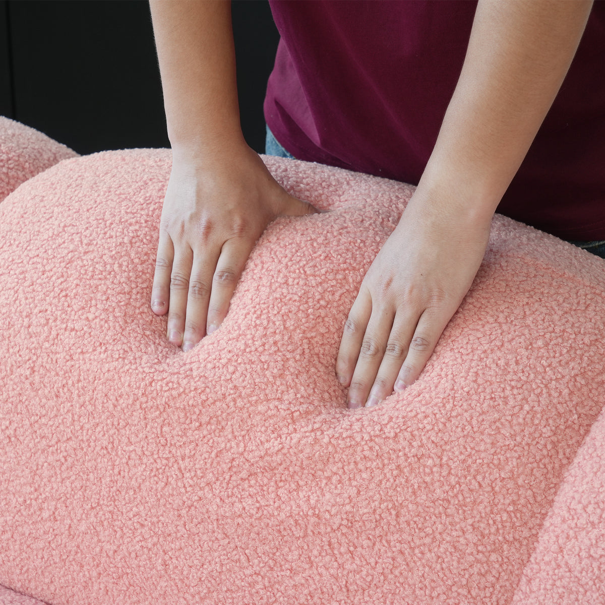 Cloud-Shaped Teddy Fleece Sofa