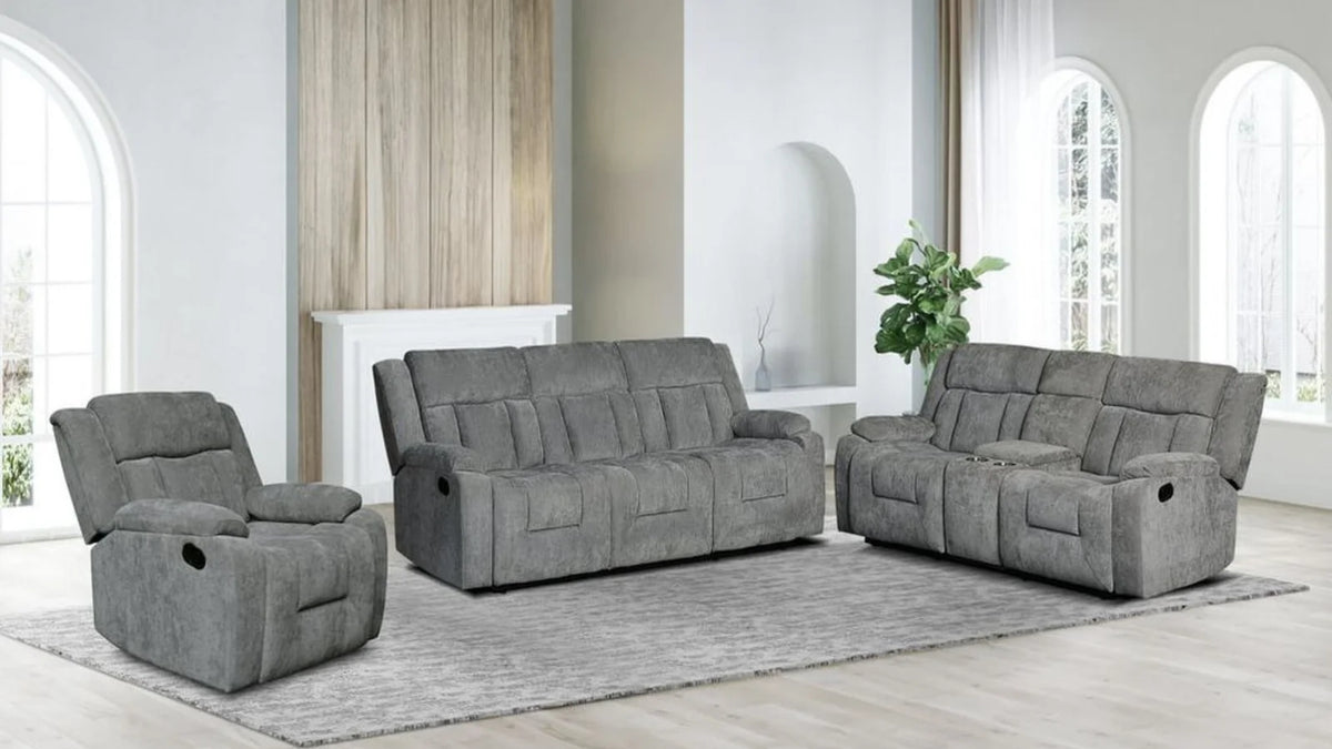 Farrah Gray 3-Piece Reclining Living Room Set