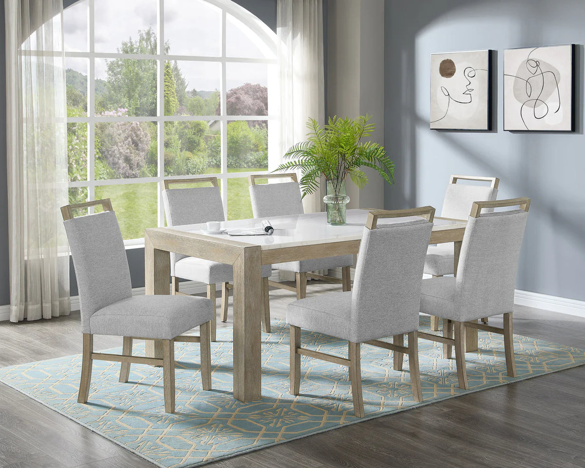 Juego de comedor Dary negro/marrón de altura de mostrador