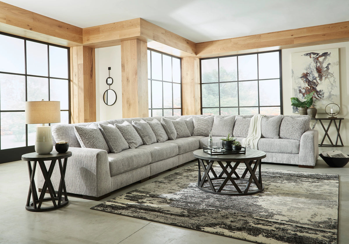 Regent Park Pewter Modular Sectional