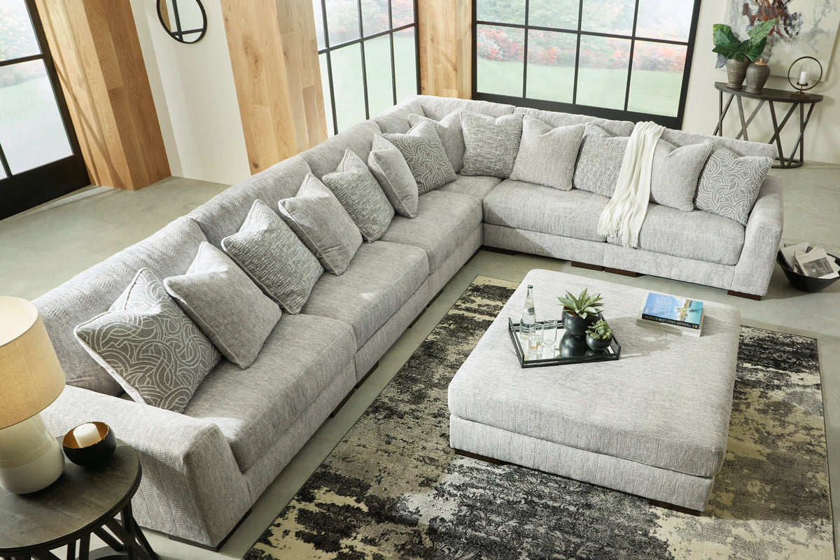Regent Park Pewter Modular Sectional