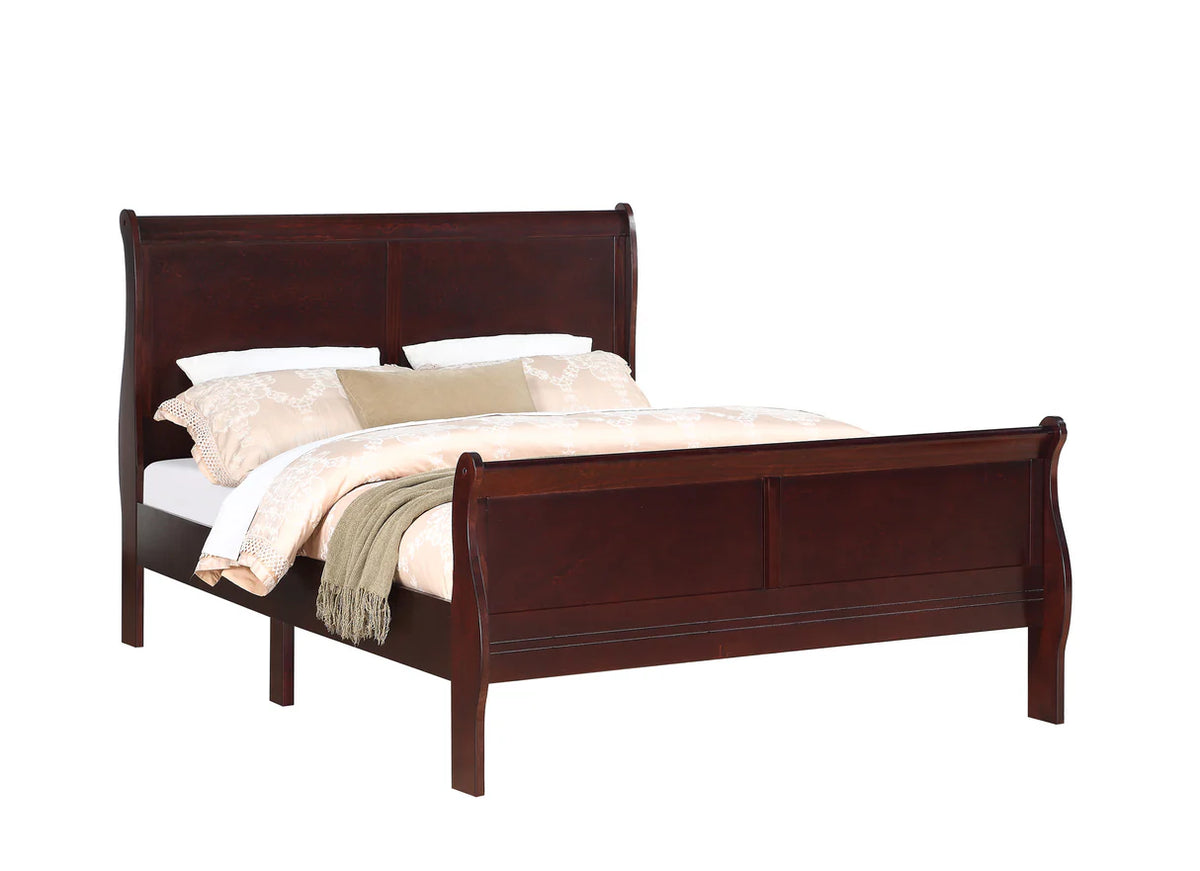 Louis Philip Sleigh Bedroom Set