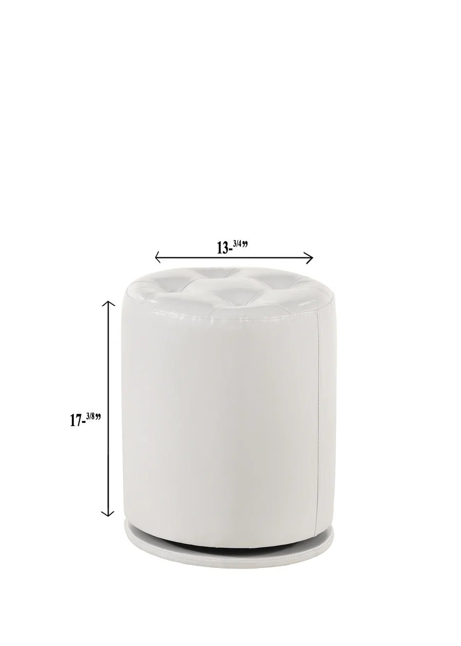 Avery White Makeup Vanity Set with LED Mirror