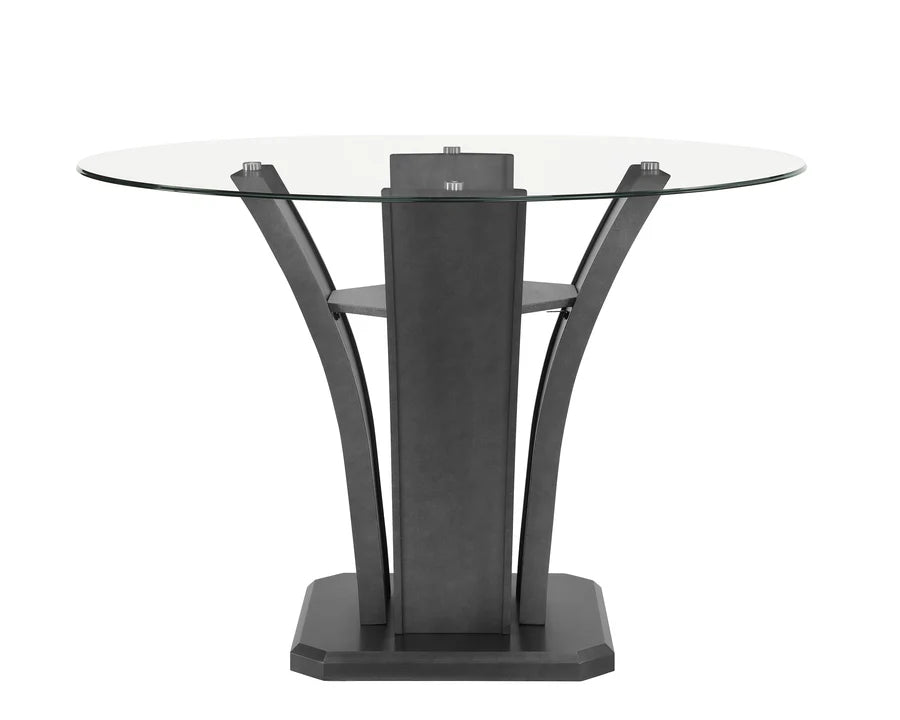 Camelia Gray 5- or 7-Piece Counter Height Set