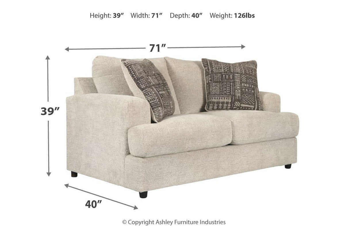 Soletren Stone Sofa & Loveseat Set