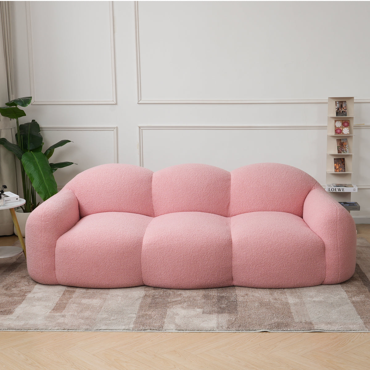 Cloud Teddy Sofa, White, Pink, Blue or Black