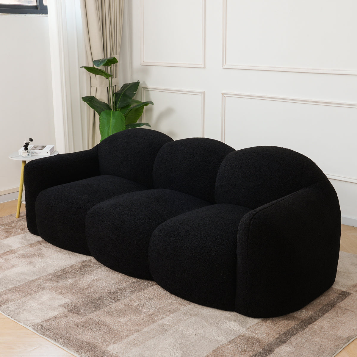 Cloud Teddy Sofa, White, Pink, Blue or Black