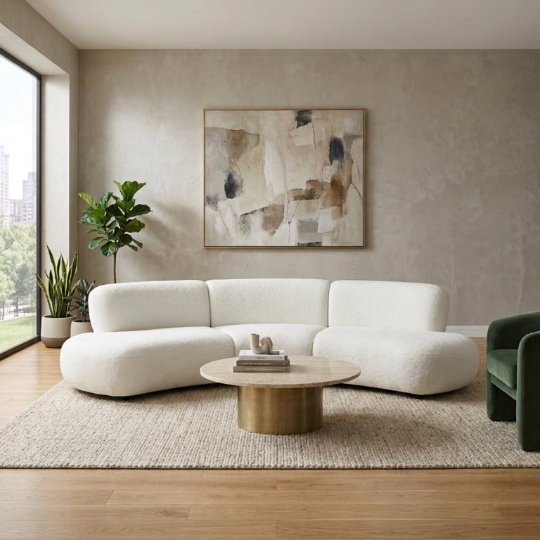 Modern Curved Modular Sectional Sofa