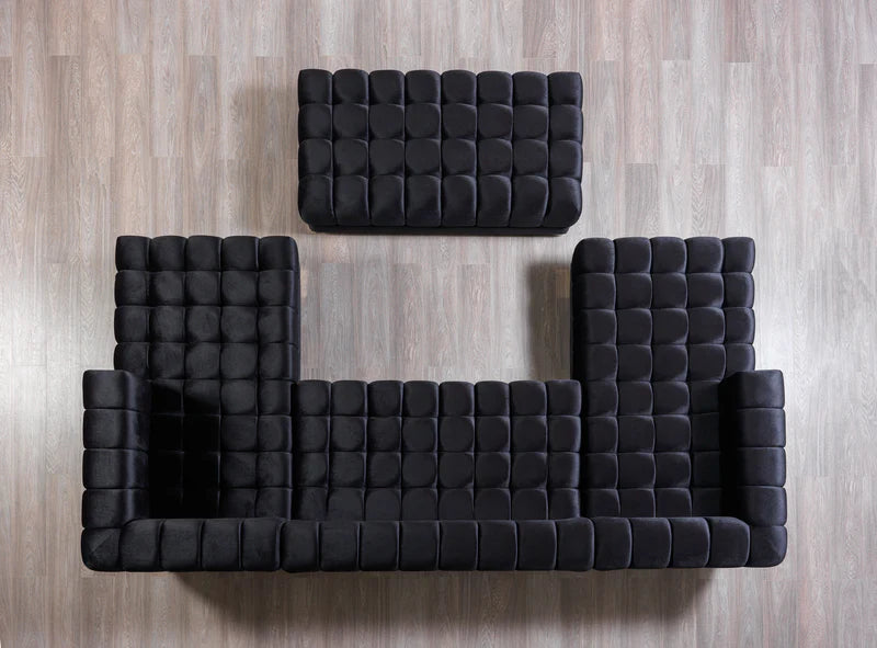 Ariana 138-Inch Velvet Double Chaise Sectional