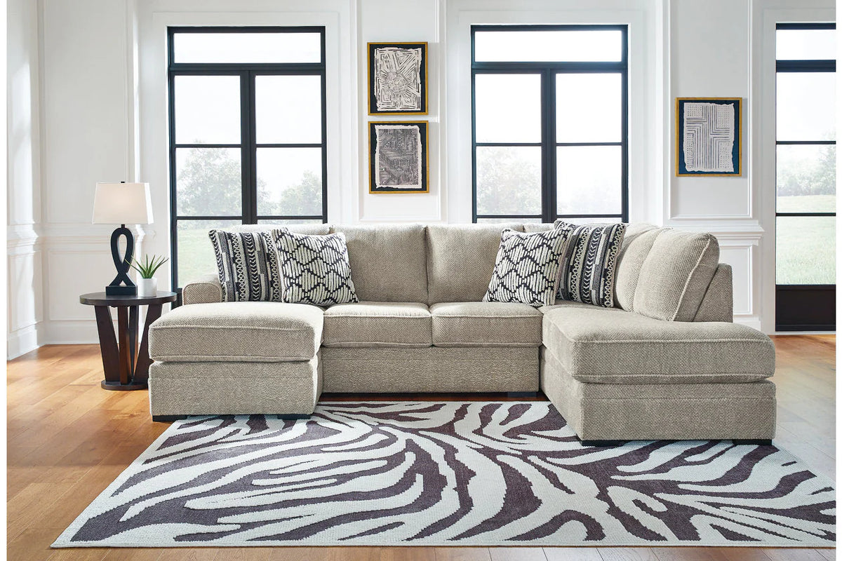 Calnita Sisal 2-Piece Chaise Sectional