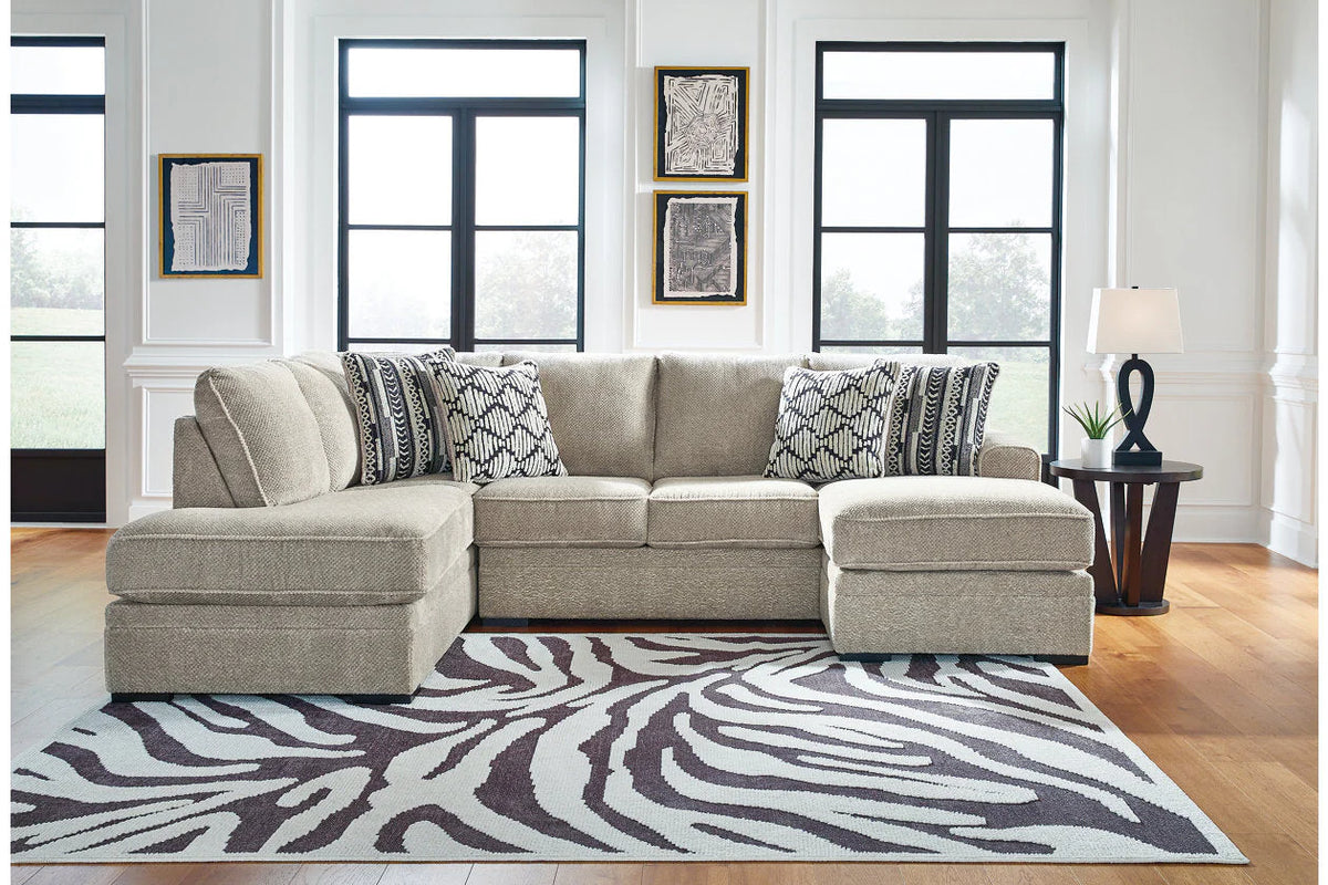 Calnita Sisal 2-Piece Chaise Sectional