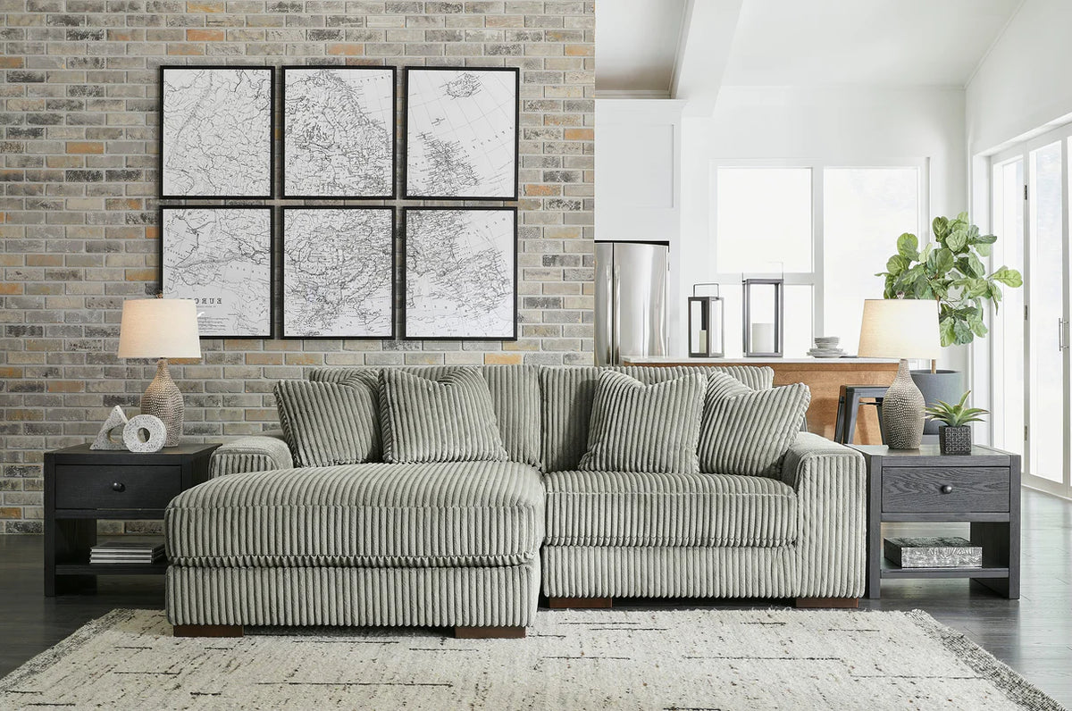 Seccional Lindyn de 2 piezas con chaise longue