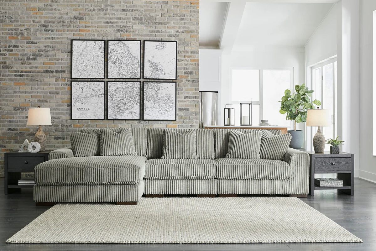 Lindyn Ivory or Fog 3-Piece Sectional and Sofa