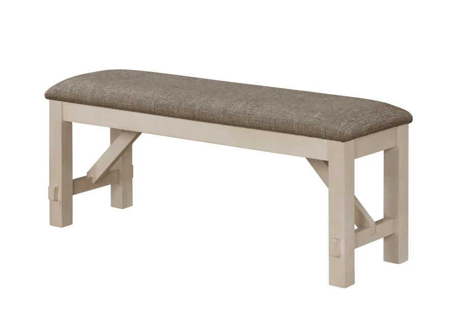 Maribelle Chalk Gray Extendable Dining Set